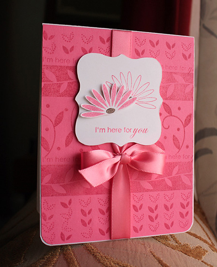 This card was inspired and sort of cased from Debbie Olson, I used Floral Frenzy, Father knows...