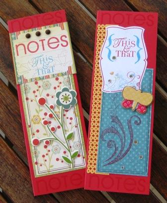 Combining Take Note images with papers and embellishments from Cosmo Cricket and Ruby Rock-It