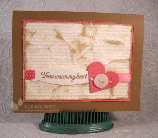 Supplies:<br />
Stamps: Papertrey Background Basics Hearts, Year Round Puns<br />
Paper: Gina...