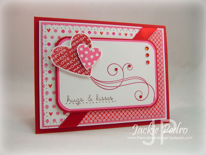 Stamps:  Heart Prints, Simple Valentine, Fancy Flourishes (PTI)<br />
Paper:  Pure Poppy,...