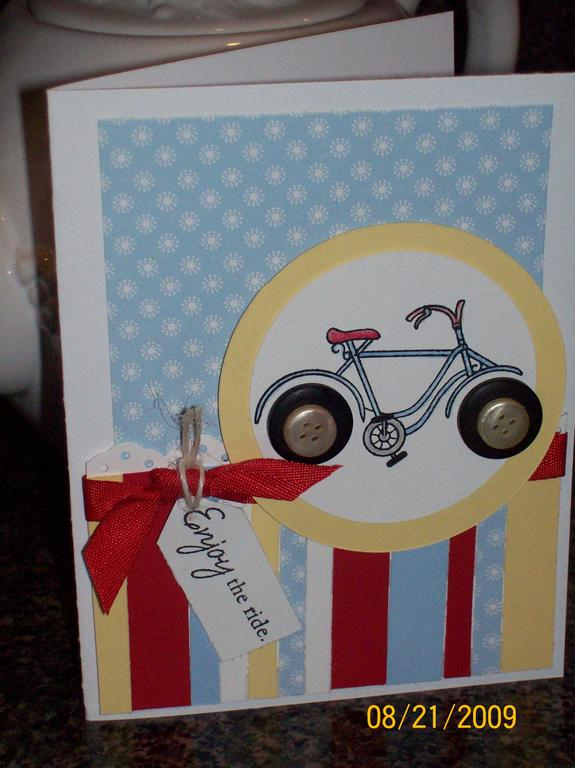 Stamps:  Everyday Button Bits<br />
Ink:  SU Basic Black<br />
Paper:  PTI white, pure poppy...