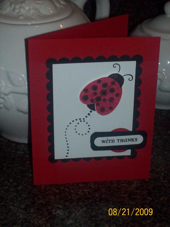 Stamps:  Little Lady<br />
Ink:  PTI Pure Poppy, SU Basic Black<br />
Paper:  PTI Pure Poppy,...