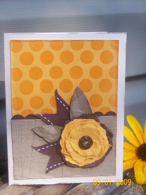 Stamps:  PTI Polka Dot Basics II, SU Sanded <br />
Ink:  Versamark<br />
Paper:  PTI Summer...