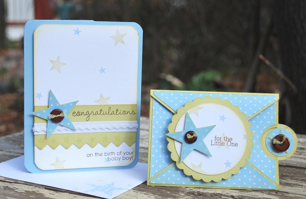 Stamps - Star Prints, Tree Trimming Trio, Inside &amp; Out: Baby<br />
Ink - Spring Moss,...