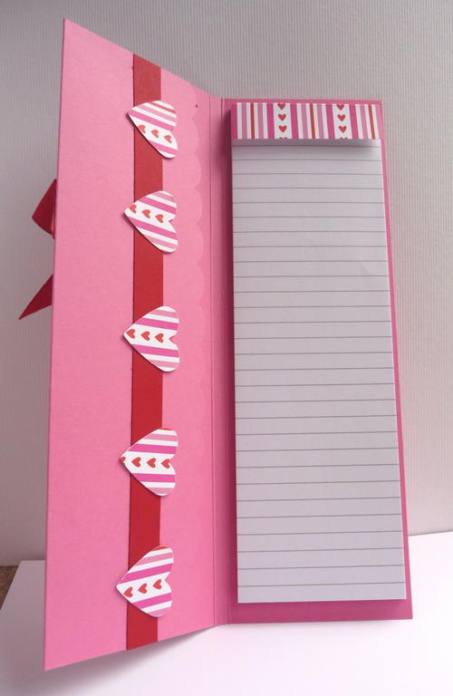 Valentine Notebook Interior