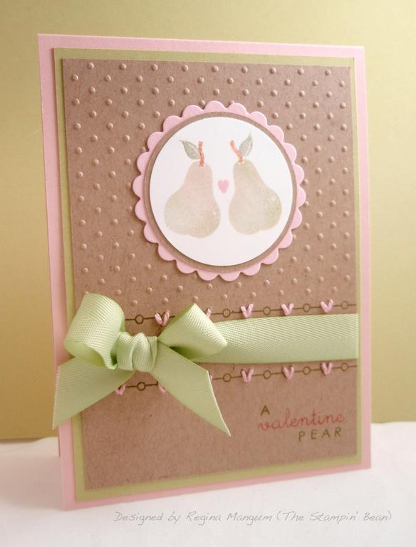 &quot;A Valentine Pear&quot; <br />
<br />
For my &#039;fruitful&#039; Valentine&#039;s card,...