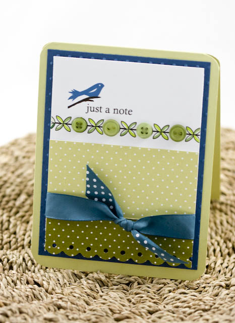 Just a Note<br />
Stamp Set(s):  Daily Designs and Daily Designs Sentiments (Urban Design by...