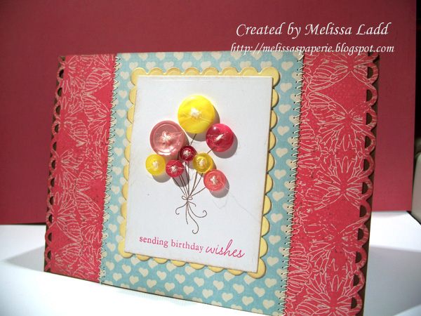 Stamps: Everday Button Bits<br />
Ink: Dark Chocolate, Raspberry Fizz<br />
Paper: Dark...