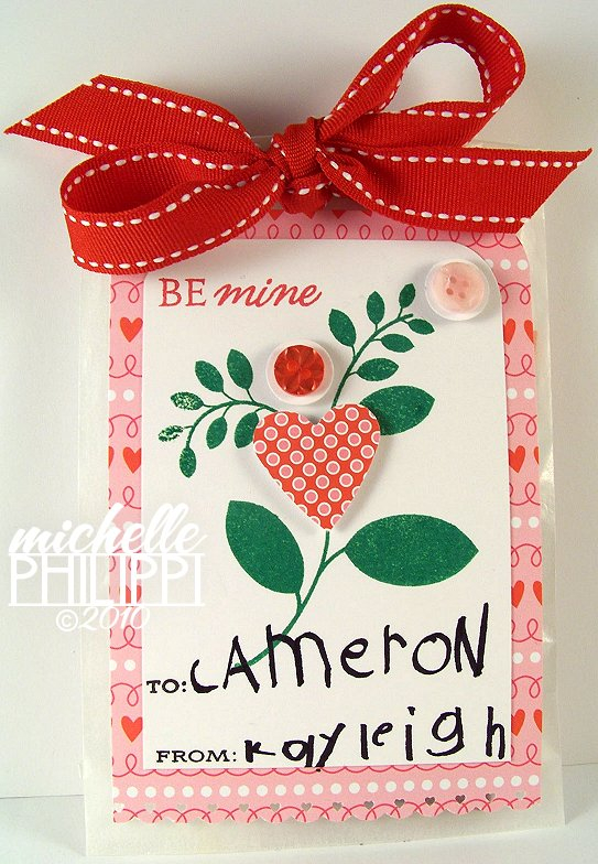 Classroom Valentines.  I made these for my daughter&#039;s kindergarten class...for her to give...