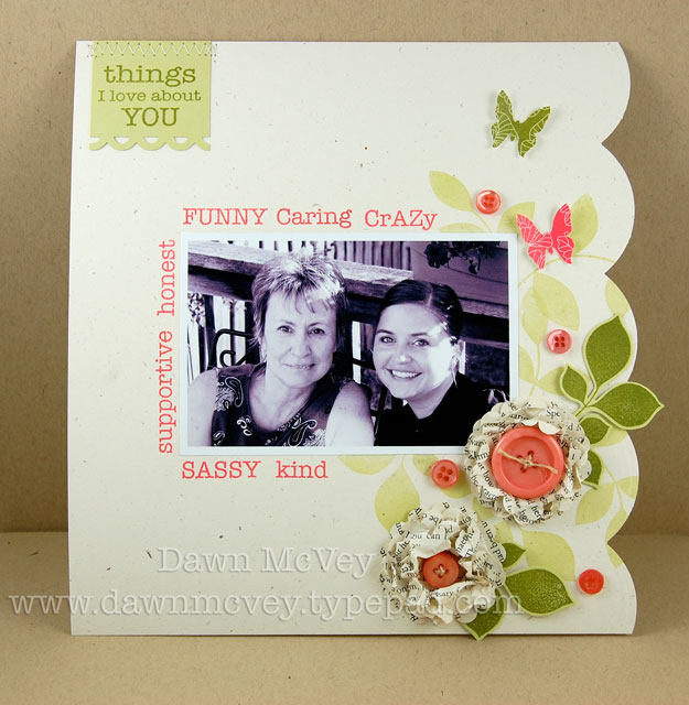 Paper: rustic cream, spring moss, In Bloom, vintage book print<br />
Stamps: Top Ten, Top Ten...