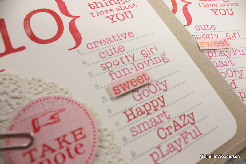 Stamps:  Top Ten &amp; Additions, Take Note<br />
Ink:  Raspberry Fizz, Pure Poppy, Fresh...