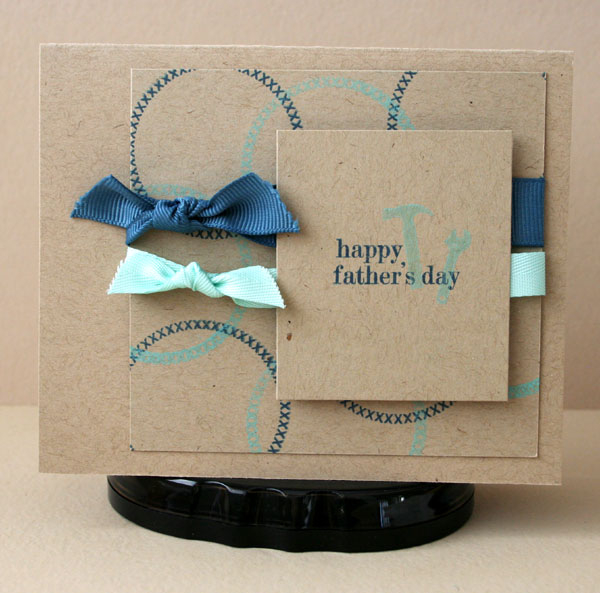 Papertrey Ink:<br />
stamps: Daily Designs and Daily Designs Sentiments<br />
ink: Aqua Mist...