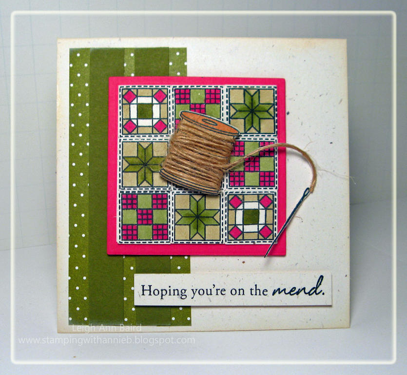 I wanted to do something different with the spool so I wrapped twine around it. I colored the...