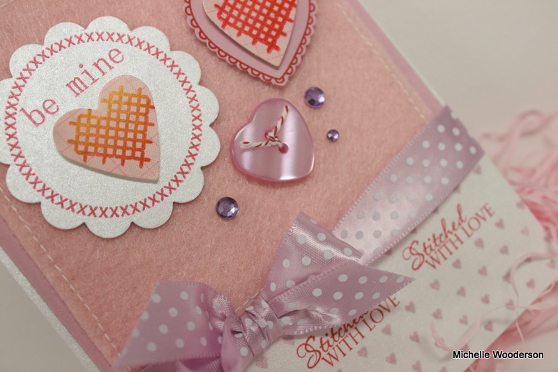Stamps:  Daily Designs and Sentiments, Background Basics:  Hearts<br />
Ink: Pure Poppy,...