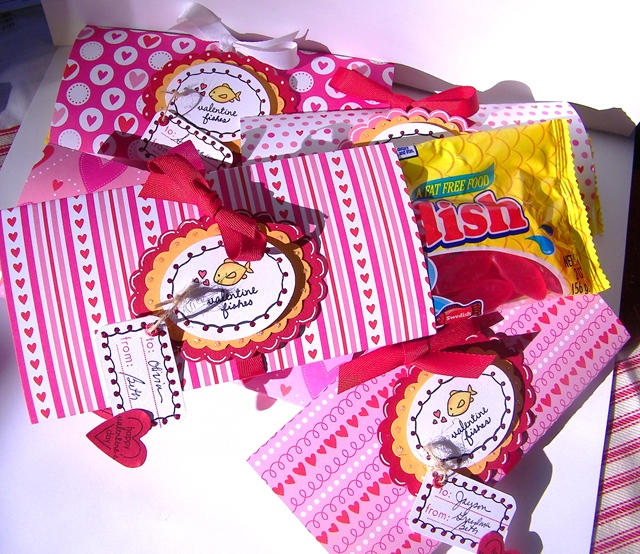 Valentine Fishes!  I made a matching ensemble for the Grandchildren for Valentine&#039;s Day!  I...
