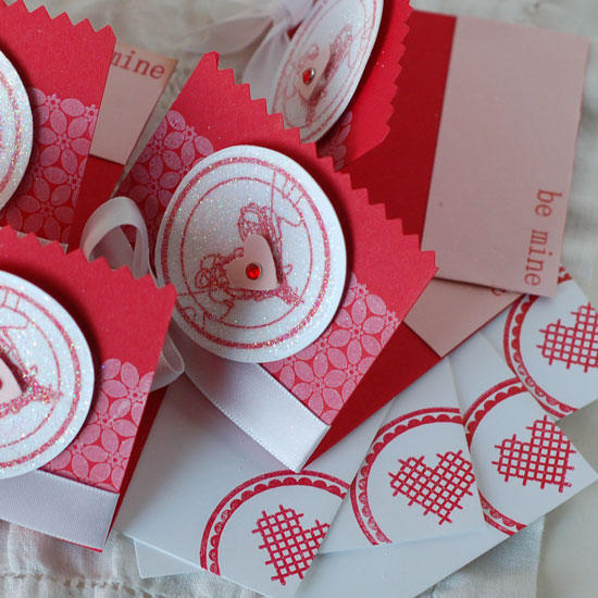 Stamps:  Daily Designs and Sentiments, Background Basics: Petal Power<br />
Ink:  Pure Poppy,...