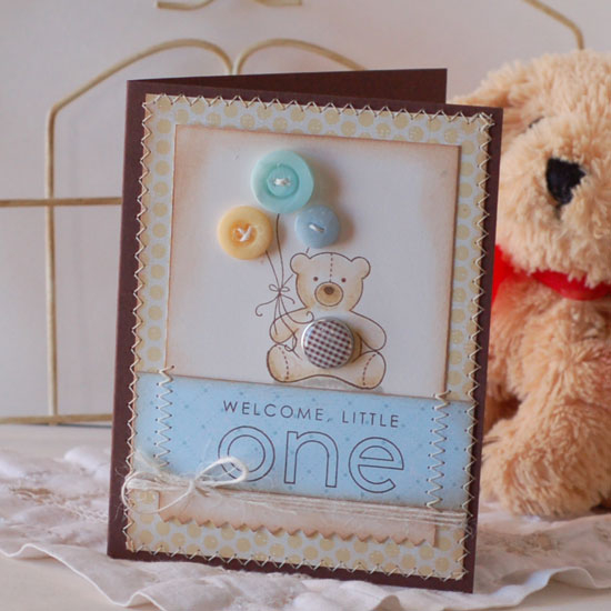 Stamps:  Baby Button Bits,Everyday Button Bits<br />
Ink:  Dark Chocolate<br />
Cardstock:...