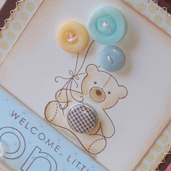 Stamps:  Baby Button Bits,Everyday Button Bits<br />
Ink:  Dark Chocolate<br />
Cardstock:...