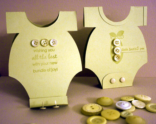 Papertrey Ink:<br />
stamps: Inside &amp; Out: Baby and Baby Button Bits<br />
ink: Spring...