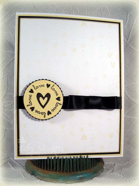 Supplies:<br />
Stamps: Papertrey Simple Valentine<br />
Paper: Papertrey White, Lemon Tart...