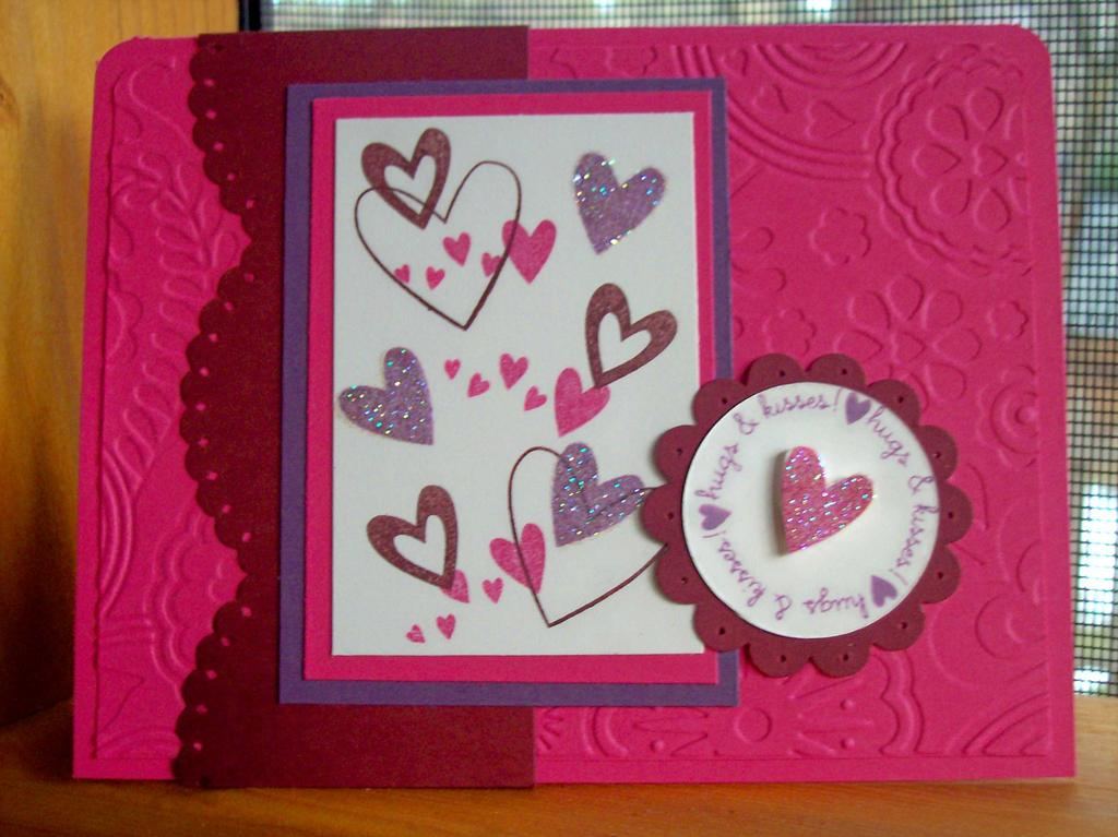 Stamps: PTI Simple Valentine<br />
Ink:  PTI Raspberry Fizz, Plum Pudding, SU Bravo Burgundy<br...