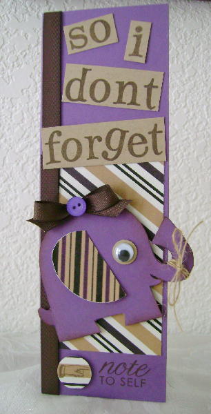 Elephants Never Forget! made for color challenge on Embellish Magazine.