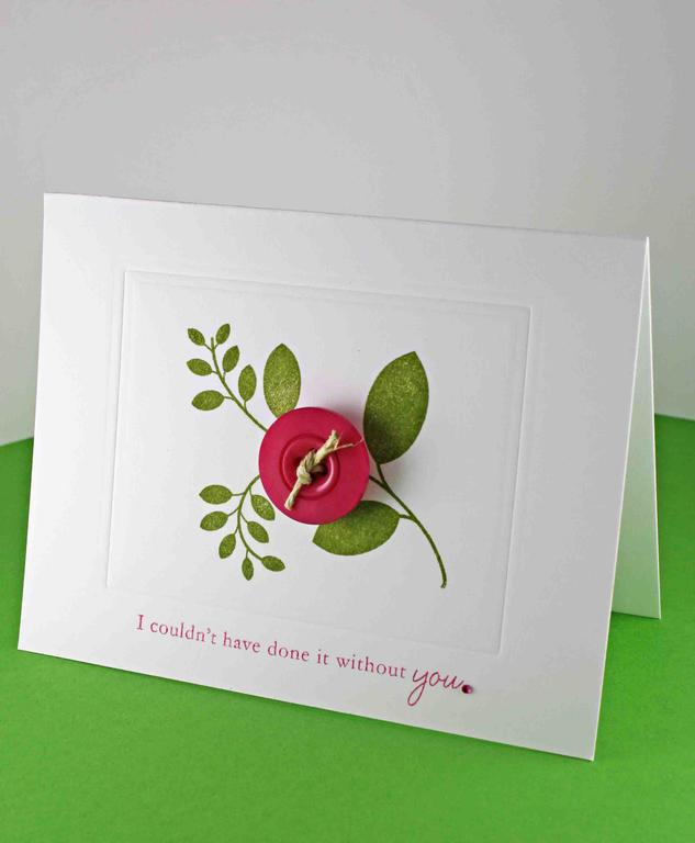 I couldn&#039;t have done it without you.