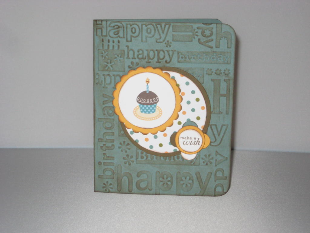 Okay this was outside the box for me....wanted a masculine birthday card.