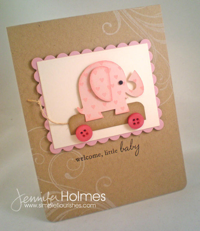 I used the elephant from the Rock-A-Bye Click Simple template to make this card.  You can read...