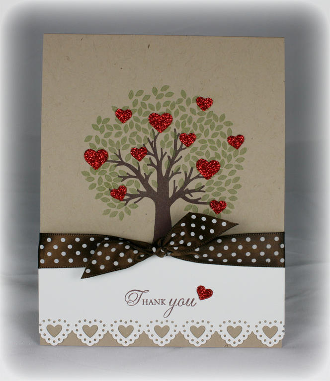 Stamps:  Through the Trees (PTI), Ink:  Craft Chocolate Chip and Old Olive (SU!), Paper:  Kraft,...