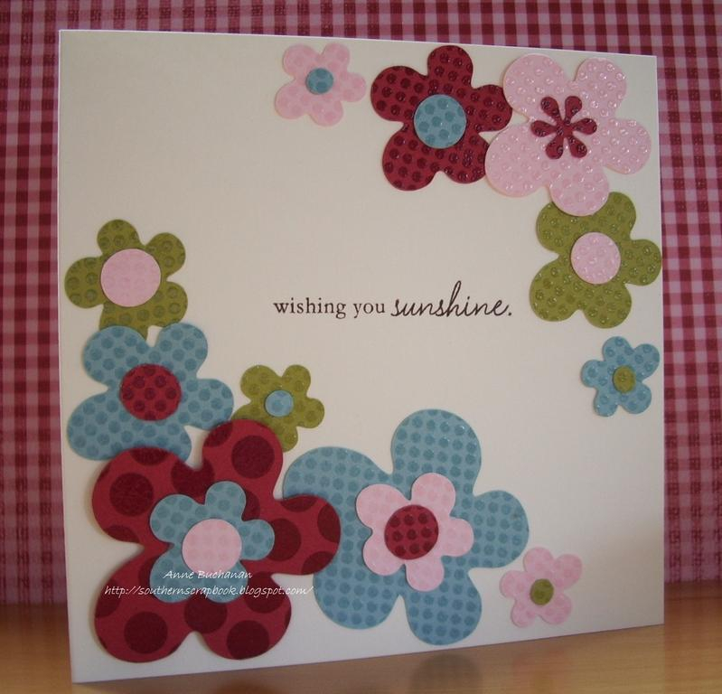 Card using Polka Dot Basics II, sentiment from Blooming Button Bits