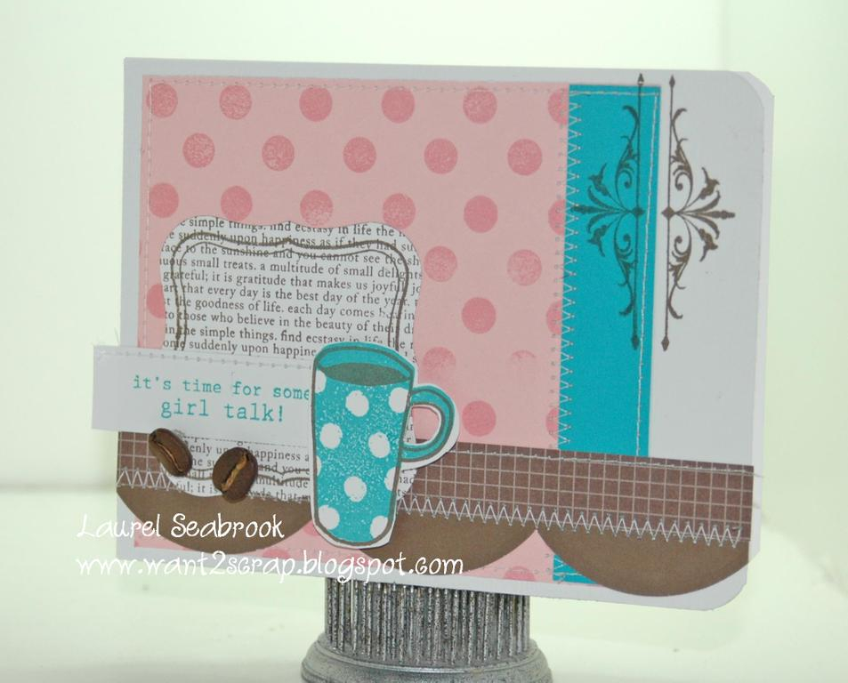 I used a few stamp sets to make this card.