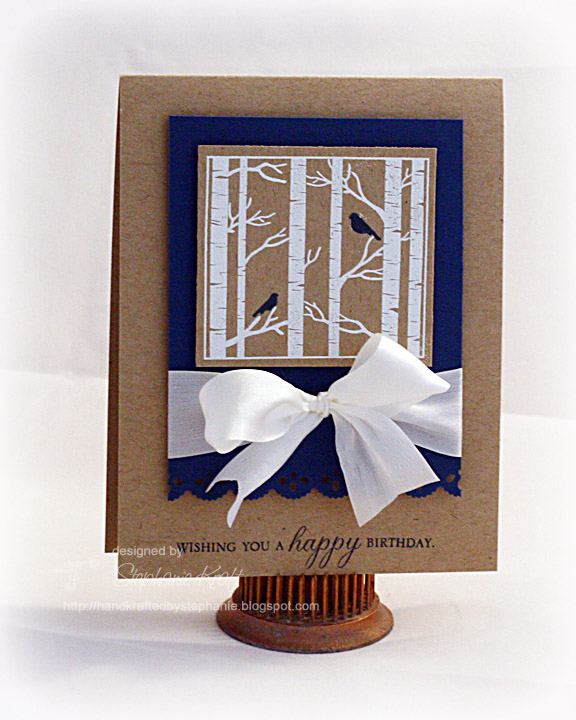 Stamps: Through the Trees (Papertrey Ink)<br />
Paper: Enchanted Evening, Kraft (Papertrey...