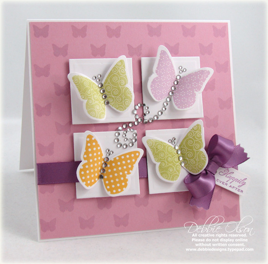 Happily Ever After<br />
Stamps: Butterfly Dreams, Favor It Weddings<br />
Cardstock: Stampers...