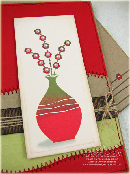 Deepest Sympathy detail<br />
Stamps: Asian Fusion<br />
Cardstock: Kraft, Pure Poppy, Spring...