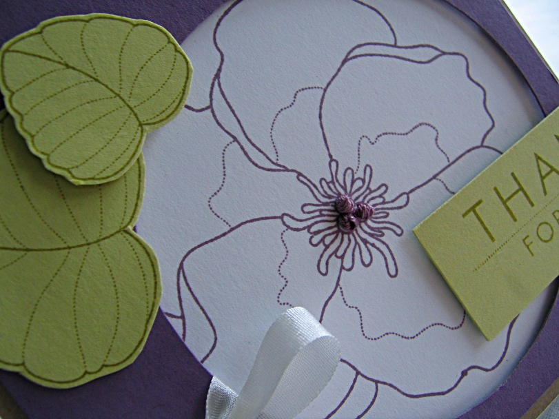 Stamps:  Year of Flowers: Violet<br />
Ink:  Plum Pudding &amp; Ripe Avocado<br />
Cardstock:...