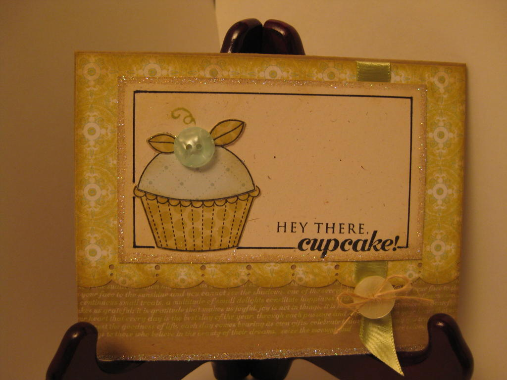 Stamp Sets:  Cupcake Collection, Baby Button Bits, Polka Dot Basics II, Background Basics -...