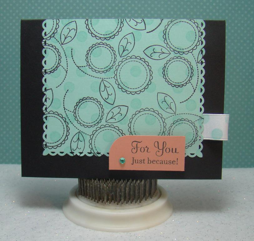 Stamps: Baby Button Bits PTI, TAC Savvy Sayings<br />
Ink:  Noir Palette, Champagne...