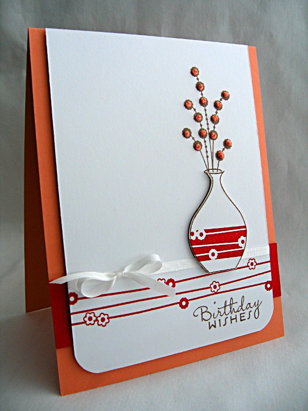 Stamps:  Asian Fusion<br />
Ink:  Pure Poppy &amp; Dark Chocolate<br />
Cardstock:  Melon...