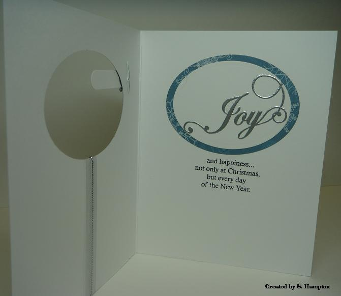 Stamps:  Snowflake Serenade<br />
Paper:  PTI white, Heidi Grace Frost Boulevard pattern...