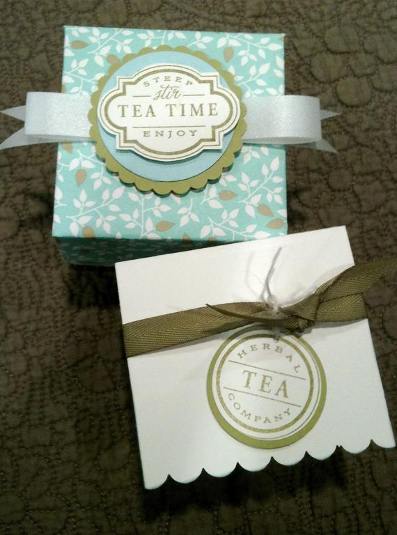Origami Challenge:<br />
Feel Better Blend  Created an small box with Green Tea Leaves aqua...