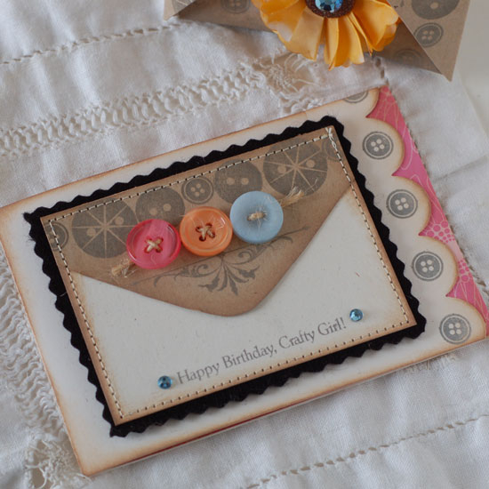 This is a set of handmade floral embellishments that would make a fun gift for a crafty friend....