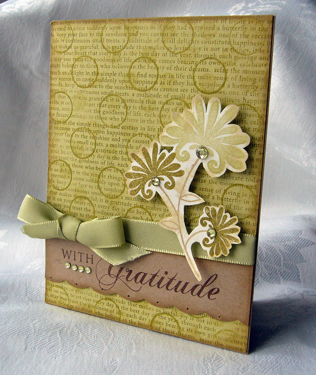 Used two different stamps from &quot;Polka Dot Basics&quot; - I clear embossed the large ones...
