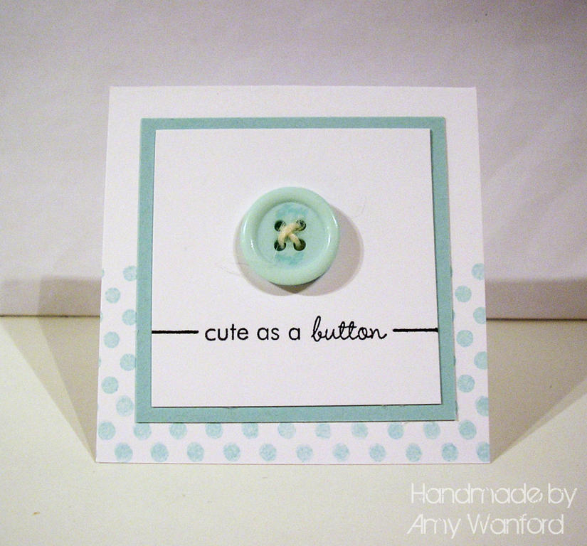 Card Recipe<br />
Stamps: Tiny Treats: Valentine<br />
Ink: Memento Black/Aqua Mist<br />...