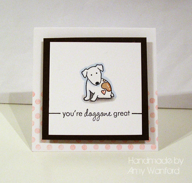 Card Recipe<br />
Stamps: Tiny Treats: Valentine<br />
Ink: Memento Black/Sweet Blush<br />...