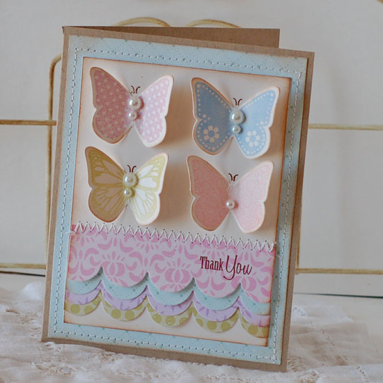 Stamps:  Butterfly Dreams<br />
Ink: Lavender Moon, Spring Rain, Spring Moss, Sweet Blush, Dark...