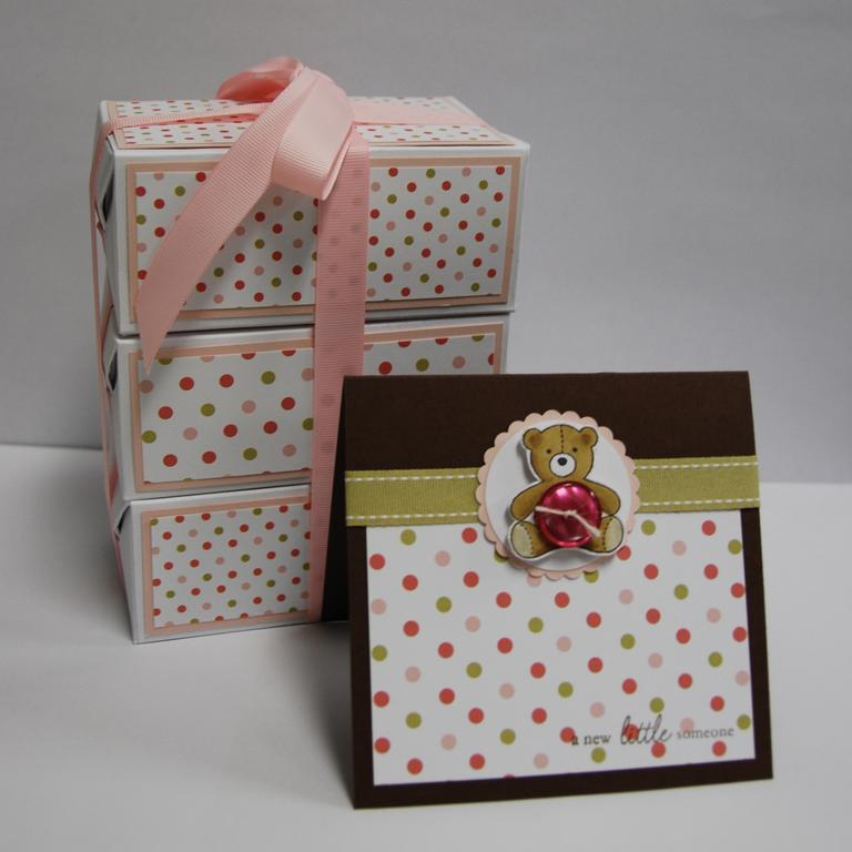 Along with the card I made, I also made a trio of the All Boxed Up template&#039;s largest box....
