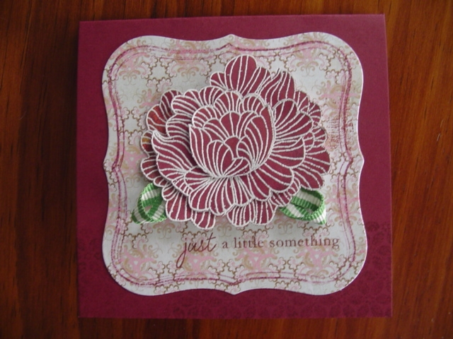 Card to go with embellies