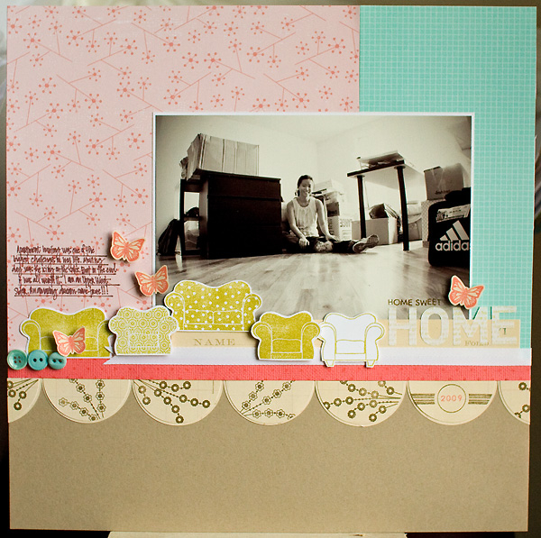 These are perfect for a little layout about your home... this photo is from my first day in my...