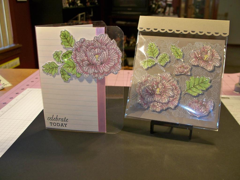 Celebrate Card Set created with In Bloom stamps and Mega Mixed Messages stamp.